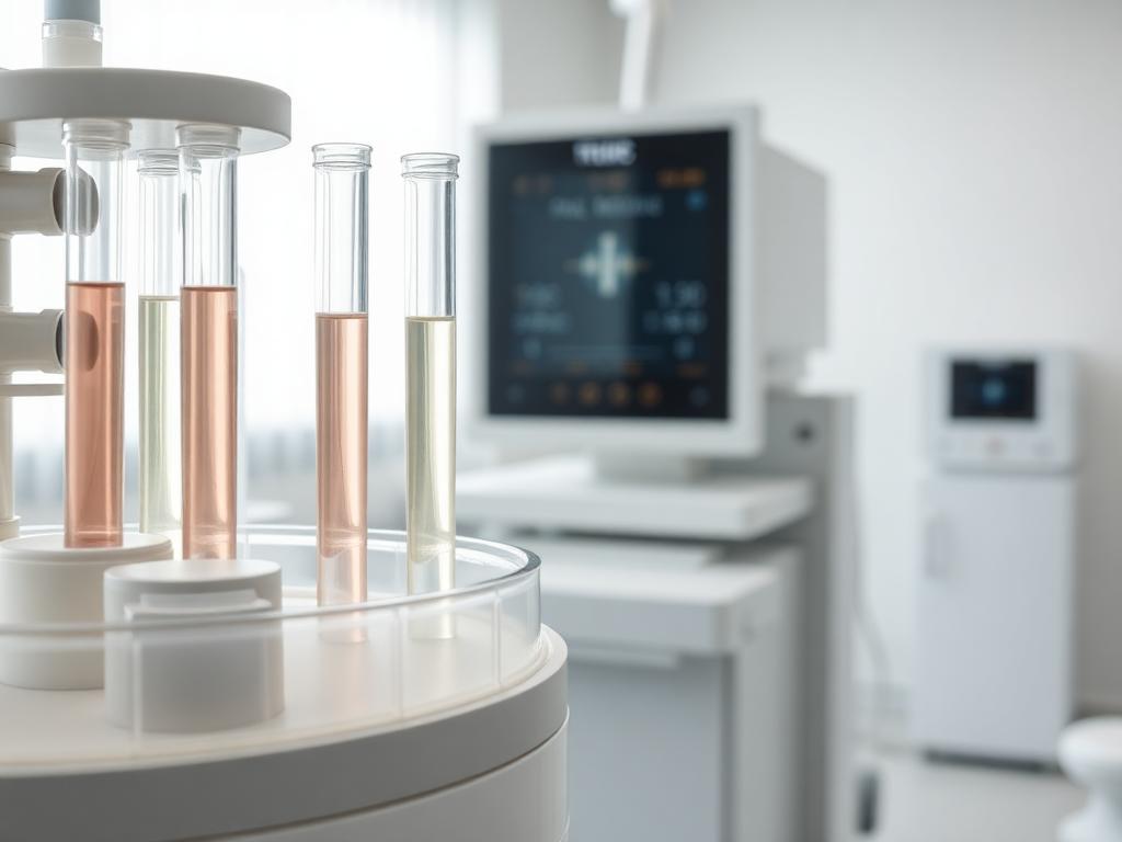 Tubos de plasma en centrifugadora para tratamientos de regeneración